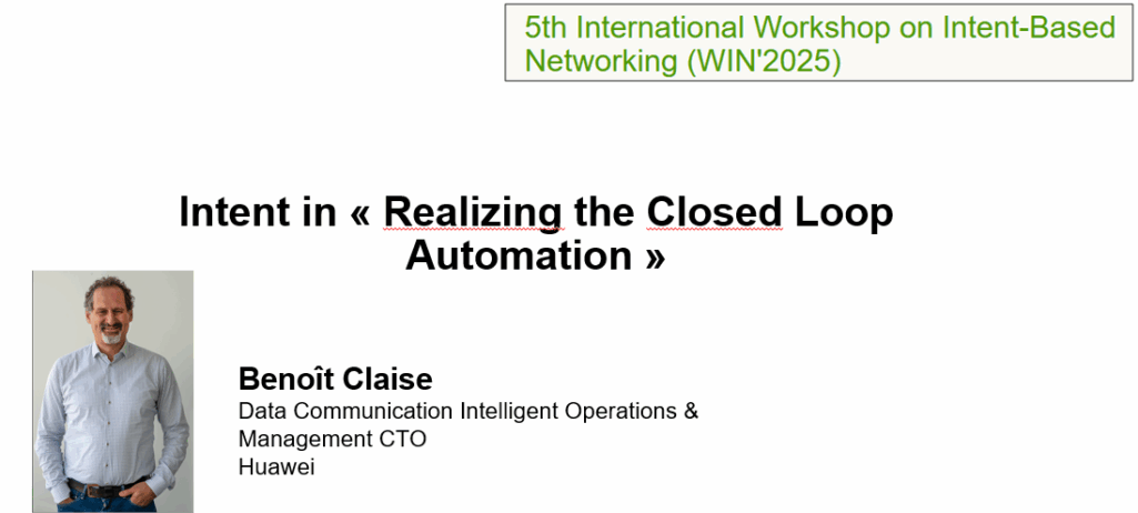 Intent in« Realizing the Closed Loop Automation »